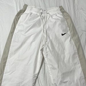 nike pants, color white, size xs